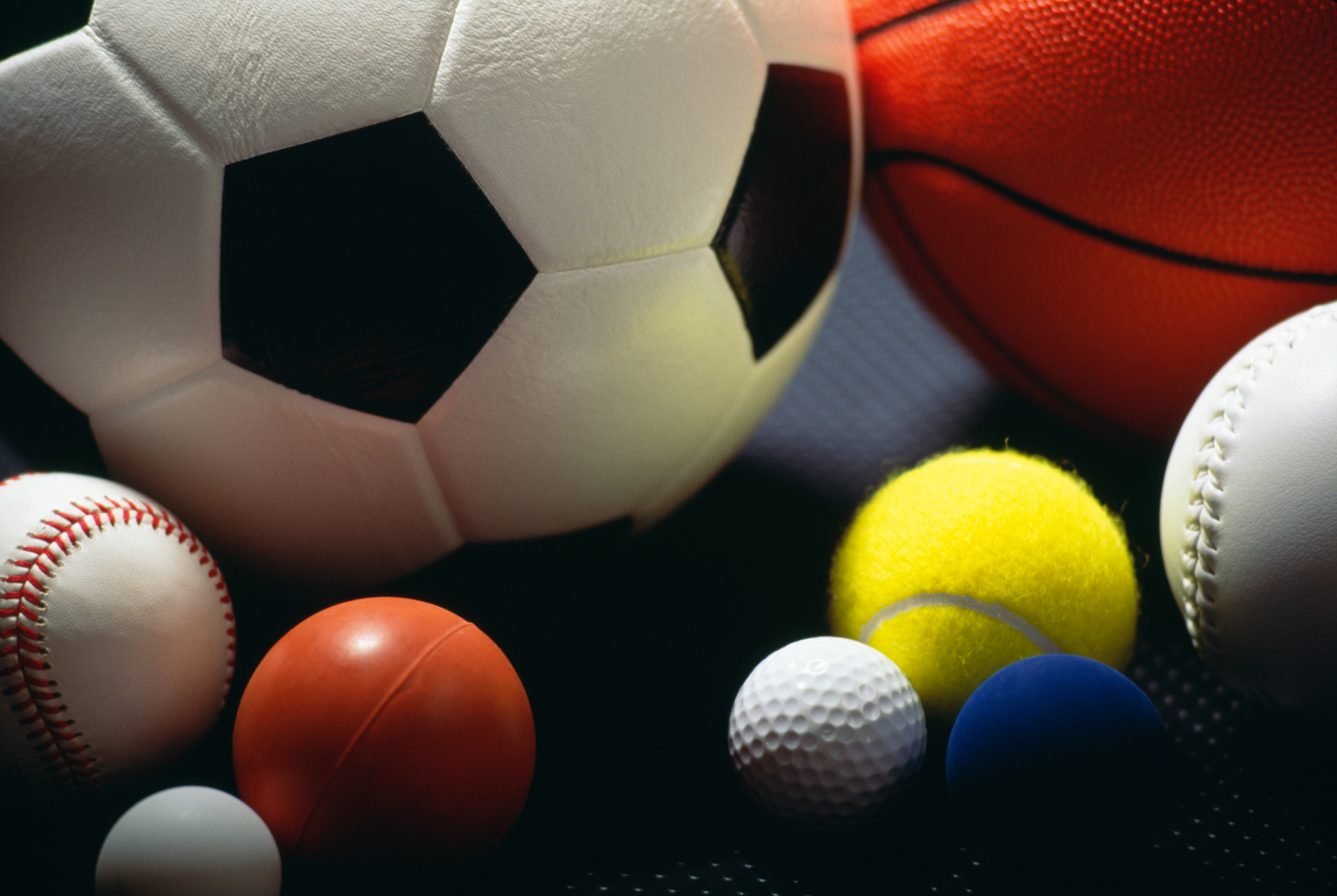 Various sporting balls